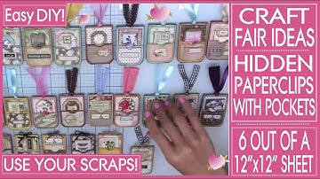 Hidden Paperclips with Pockets - DIY - Craft Fair Ideas
