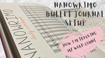 NaNoWriMo Bullet Journal Setup | How I’m Tracking My Word Count