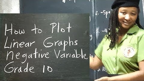 CSEC Maths CXC: Linear Graphs: How to Plot Linear Graphs. Negative Variable. Grade 10 CSEC Paper 2