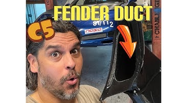 Electron Sport C5 Vette fender duct install