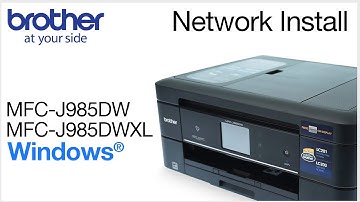 Installing MFCJ985DW or MFCJ985DWXL on a wired network - Windows® Version