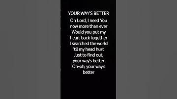 Thumbnail of YOUR WAYS BETTER lyrics by Forrest Frank