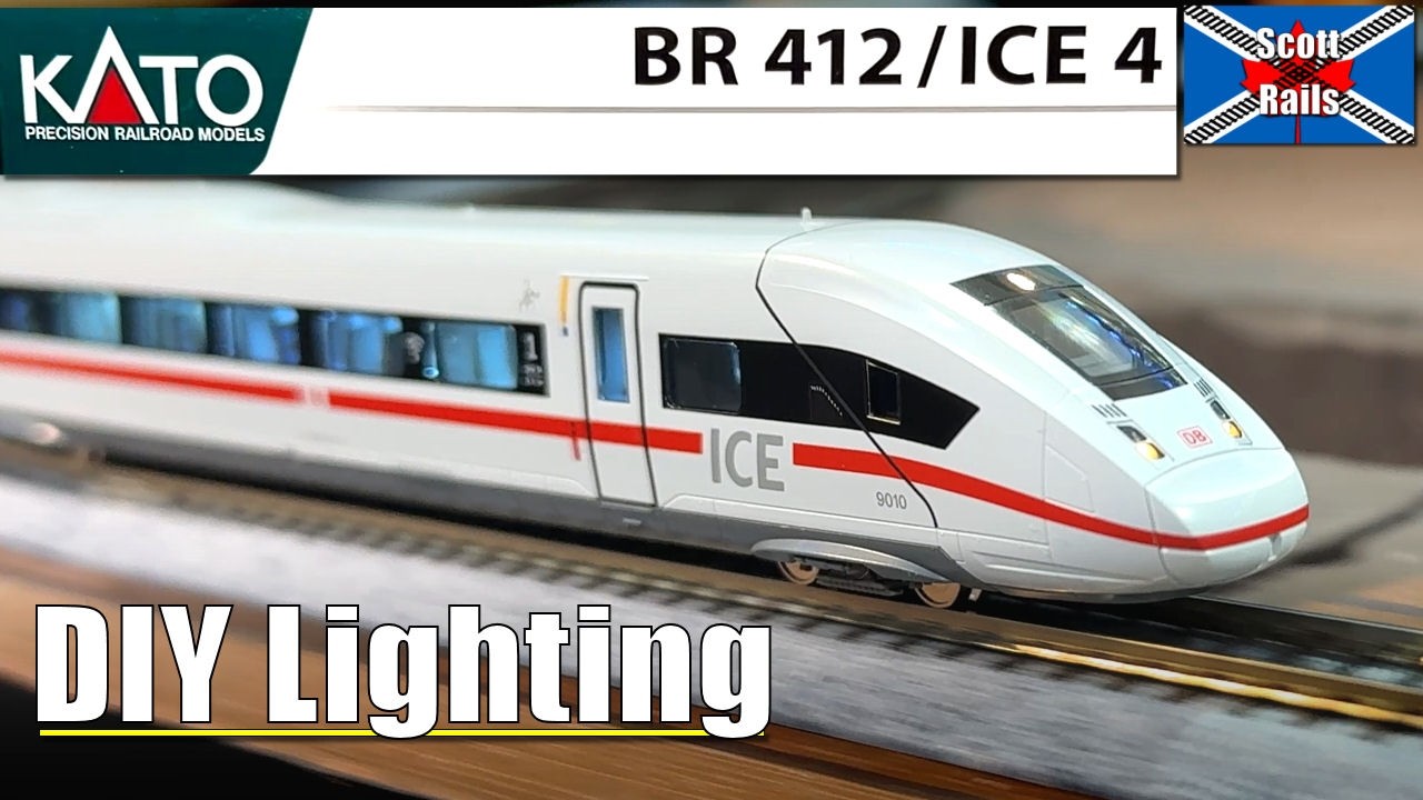 My First German Train Set - Kato N Gauge ICE 4 - Adding Interior