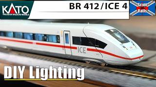 My First German Train Set - Kato N Gauge ICE 4 - Adding Interior Lighting