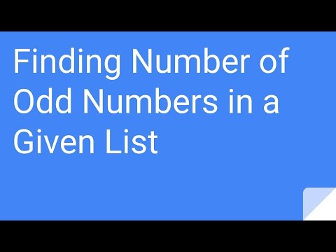 Python Practice Series 20 | Beginners | Level 1 | Basic | Find Number of Odd Numbers | Programming