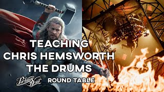 TEACHING CHRIS HEMSWORTH HOW TO DRUM FOR ED SHEERAN - PARKWAY DRIVE ROUND TABLE