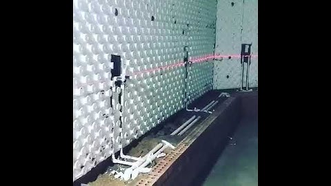 The heating system for the Turkish bath during the construction stages made by Çilek Havuz