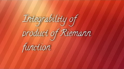 integrability of product of Riemann function