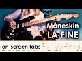 Måneskin - LA FINE | Guitar cover w/play-along tabs + download
