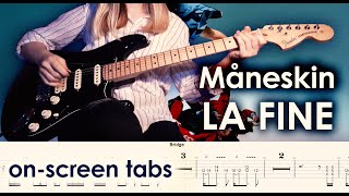 Måneskin - LA FINE | Guitar cover w/play-along tabs + download