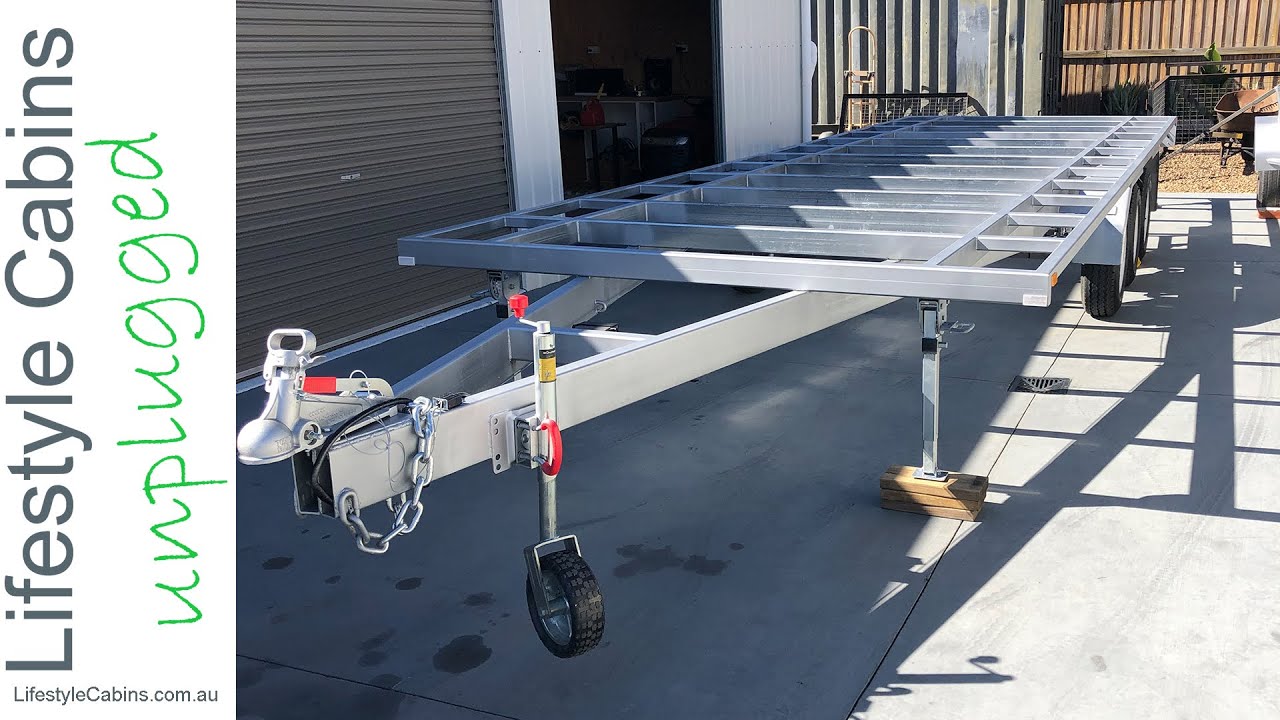 Tiny House Build Trailer Arrival - YouTube