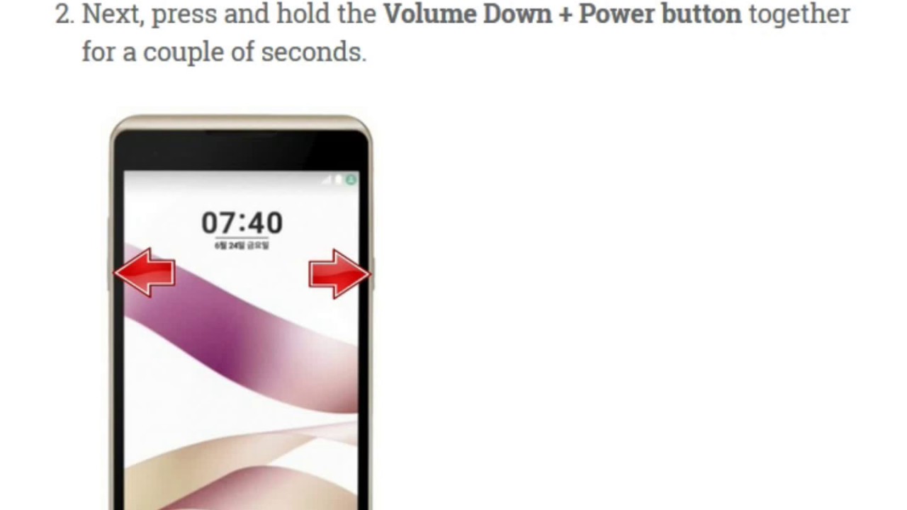 Hard Reset LG X5 Skin