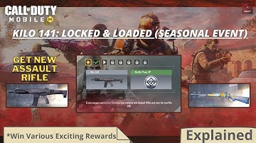 KILO 141: LOCKED & LOADED NEW SEASONAL EVENT IN CODM SEASON 1 |FULL EXPLAINED IN HINDI |GET NEW AR