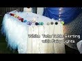 White Tutu Table Skirting with Fairy Lights White Tutu Table Skirting with Fairy Lights