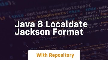 java 8 localdate jackson format