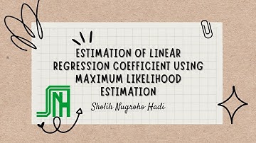 Estimation of coefficient linear regression using maximum likelihood function, manual excel
