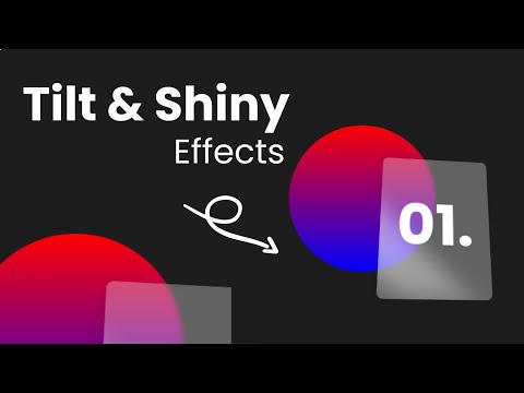 Create a Card with Tilt & Shiny Effect | CSS Effects | HTML & CSS Tutorial