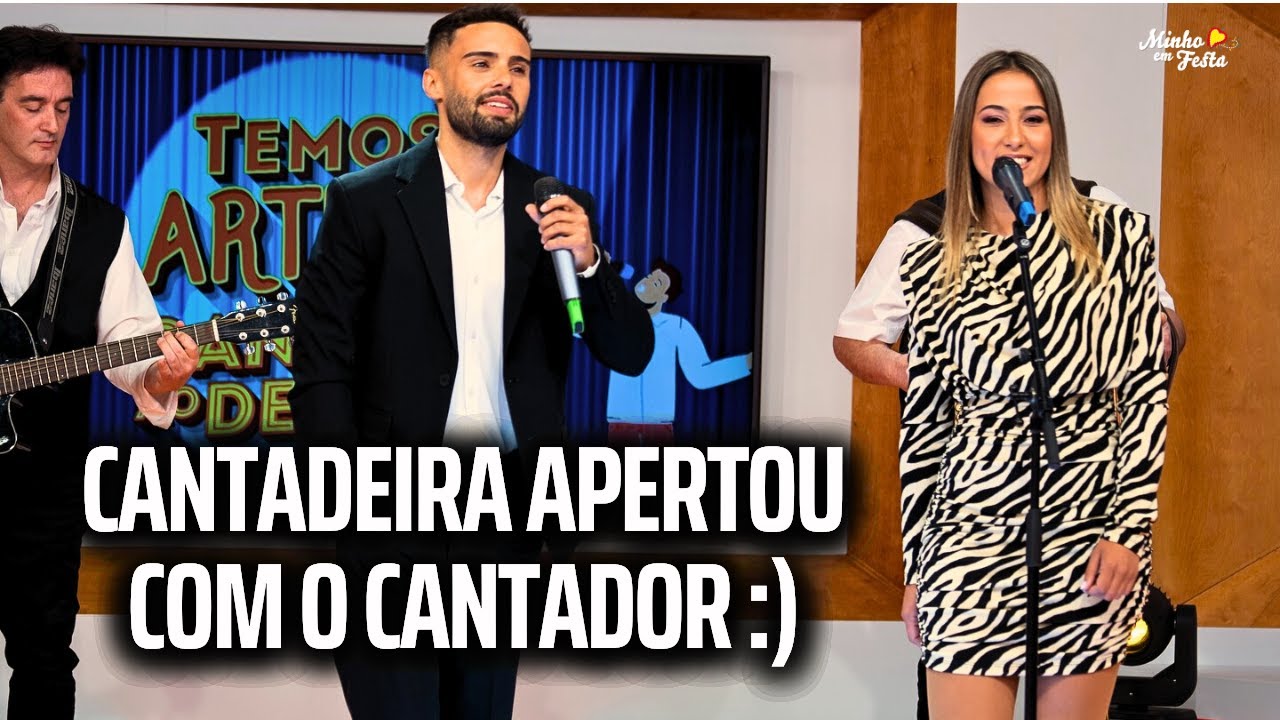 Cantadeira APERTOU com o CANTADOR :) Cristiana Antunes e David Coimbra (Temos Artista)