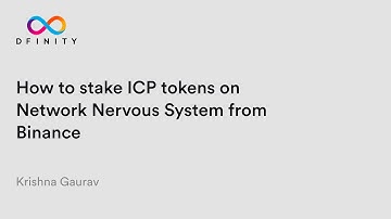 How to stake ICP tokens on Network Nervous System (NNS ) from Binance?