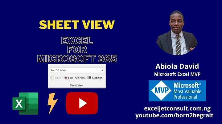 Sheet View in Excel for Microsoft 365
