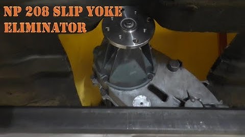 E4: NP208 Slip Yoke Eliminator install SYE: 1965 Pontiac Catalina Safari 4x4