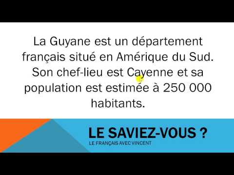 ვისწავლოთ ფრანგული # Civilisation # La Guyane