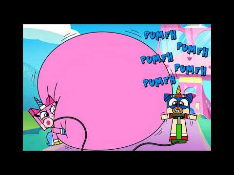 Whatever parade floats your boat Unikitty Belly Inflation with Sound Effects