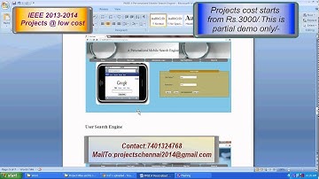 PMSE A Personalized Mobile Search Engine