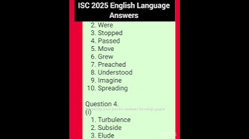 ISC BOARD 2025 EXAM PAPER ANSWERS #isc #answer #answerkey @learnenglishwithpriyanka4538 #2025