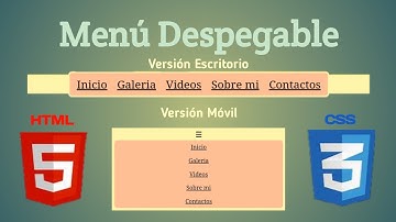 Menu Desplegable y responsive con HTML5 y CSS3 📱💻en ANDROID || CodigNarios [ parte #1 ]