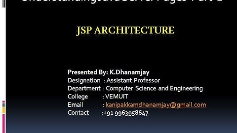Introduction to JSP Part-1 |  Unit-2