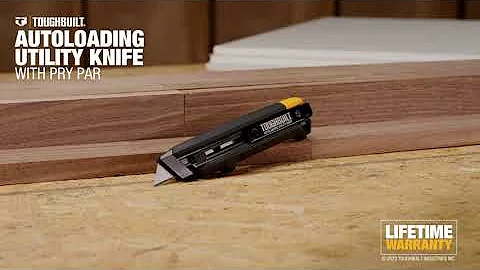 TOUGHBUILT Auto-loading Utility Knife with Pry Bar - TB-H4-10-A