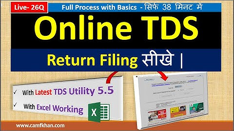 Online TDS Return Filing सीखे | Step-by-Step Guide in Hindi | TDS Return 2025 | Income Tax India