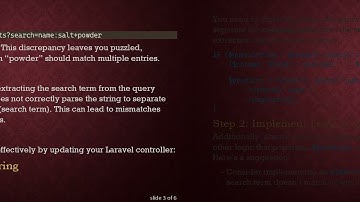 Solving the Laravel Issue of Missing Substring Matches in Query Results