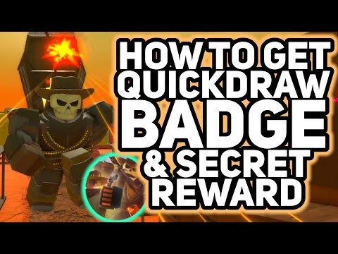 How to get QUICKDRAW BADGE & "SECRET REWARD" - Tower Defense Simulator
