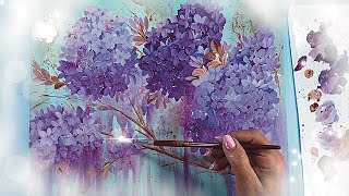 Learn to Paint Magic Flowers with Simple Techniques on a magical background