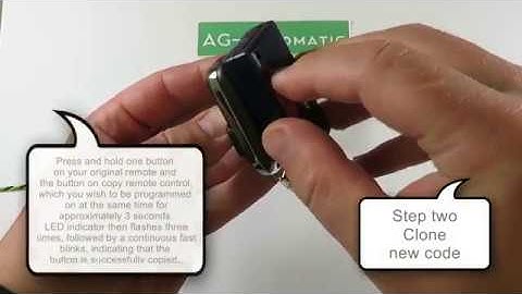 Fixed code remote control cloning 433.92MHz.