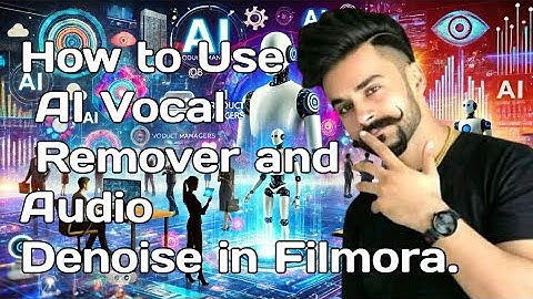 How to Use AI Vocal Remover and Audio Denoise in Filmora #unitedstates #viralvideo #ai #tech #1k