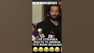 Streamer Goes Nuts to Andrew Tate Being Released on Live Stream #andrewtate #topg #reaction #reacts