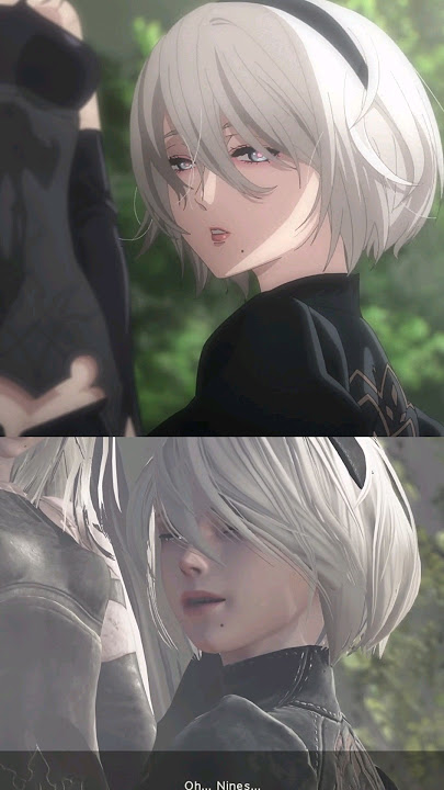 2B death Anime/Game comparison #nierautomataanime #nierautomata #2b #shorts #anime #animeshorts