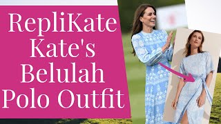 RepliKate Kate Middleton's Blue Beulah London Dress She Wore to Polo with Ann Taylor! #anntaylor