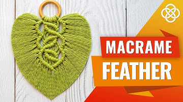 Macrame Feather Leaf Pattern | Macrame DIY | Macrame Feather Tutorial