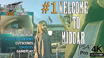 FF7 Remake Detailed Dialog/Lore/Exploration Let