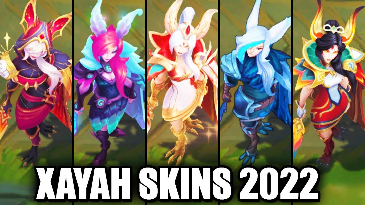 ALL XAYAH SKINS 2022 League of Legends YouTube