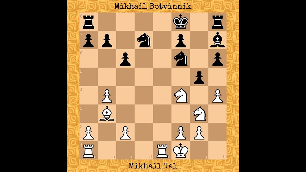 Botvinnik-Tal, World Chess Championship match (game 17, position