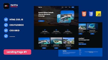 Landing Page Projects #1 - Tutorial Membuat Website LANDING PAGE dengan HTML CSS JAVASCRIPT
