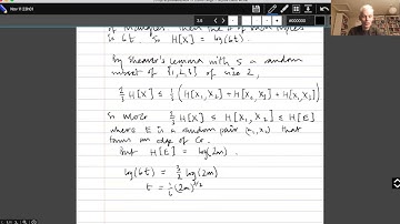 Topics in Combinatorics lecture 11.6 --- Two applications of Shearer