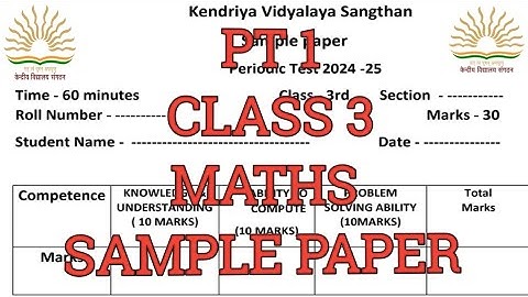 kv class 3 maths pt1 sample paper/question paper/2024/new book/maths mela #class3 #pt1 #kvexam #kv