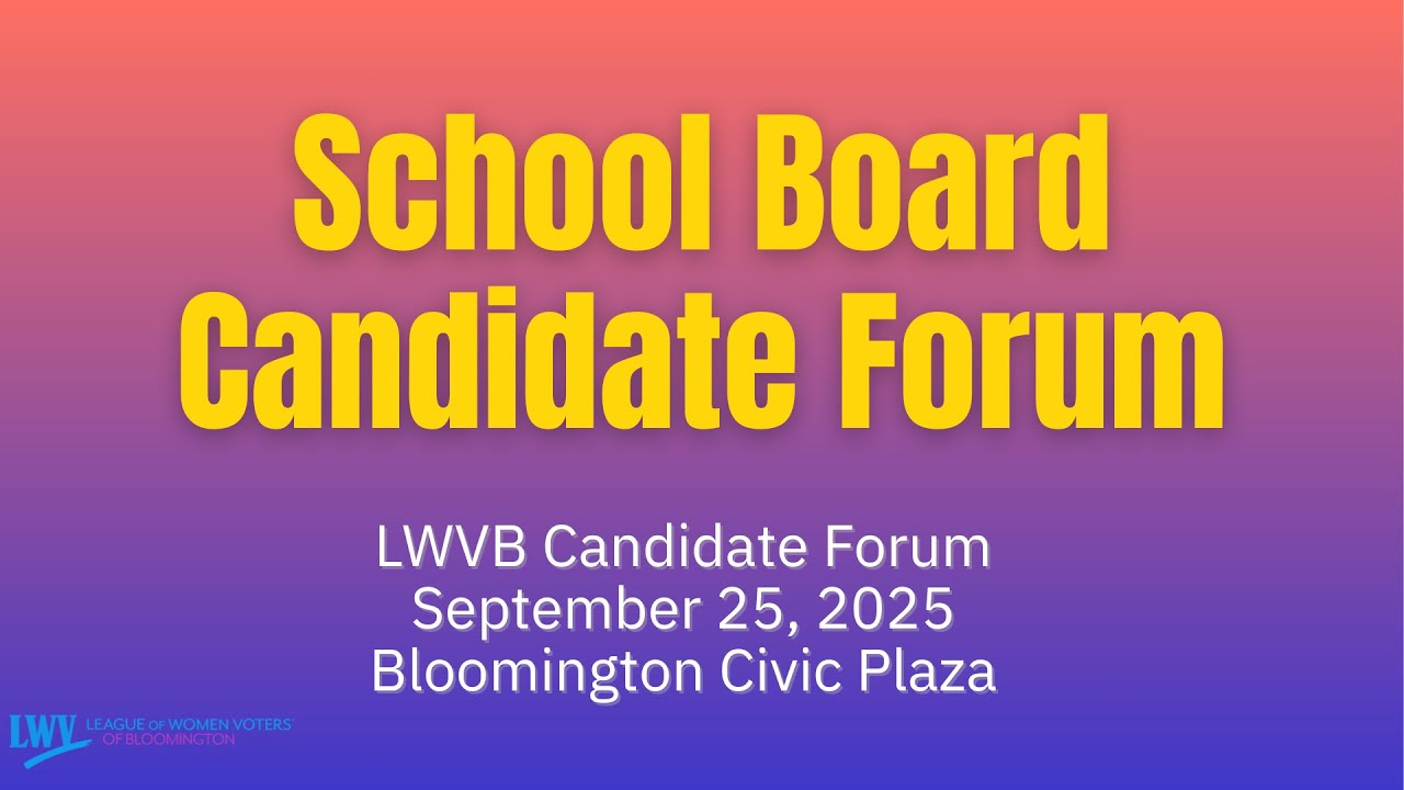 LWV 2025 School Board Candidate Forum