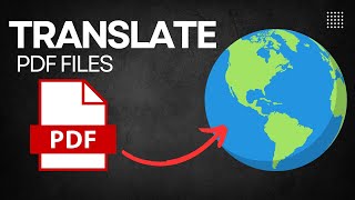 how to translate pdf files to different languages